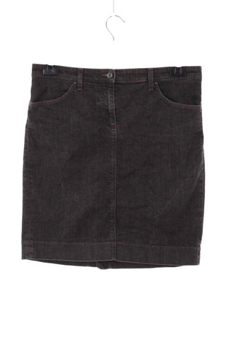 Spódnica jeansowa mini bawełniana - Czarna