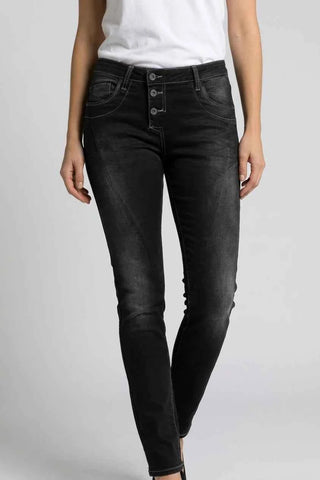 Spodnie jeansowe slim Medium - Czarne