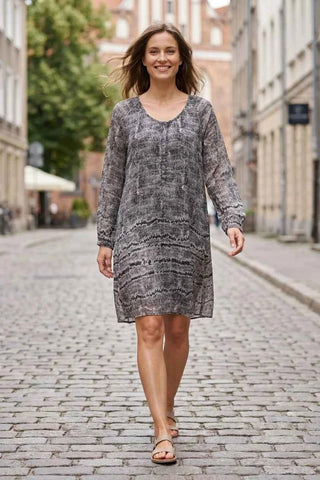 Sukienka  - Szara