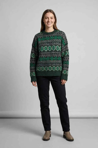 Sweter Damski  - Zielony   9% wełna