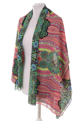 Szal damski wzorzysty paisley boho