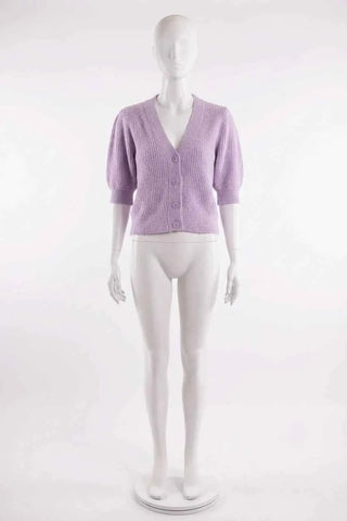 Sweter damski prążkowany – Fioletowy