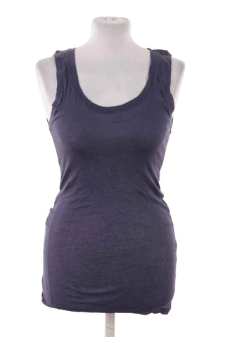 Top damski bawełniany basic - Granatowy