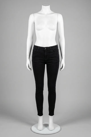 Czarne damskie spodnie rurki JDY skinny fit