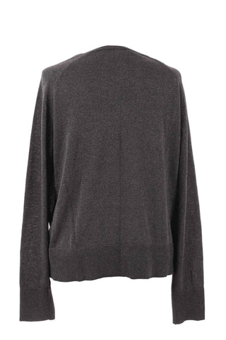 Sweter damski dzianinowy raglan - Szary