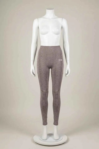 Damskie Legginsy Bezszwowe ICIW Szary Melanż
