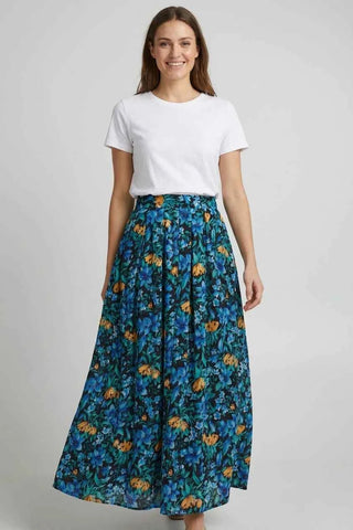 Spódnica maxi w kwiaty