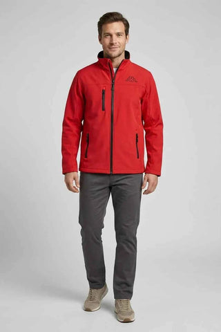 Kurtka softshell męska Kappa - Czerwona