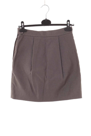 Spódnica mini plisowana - Brązowa