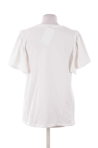 T-shirt z bufiastymi rękawami plumeti - Biały