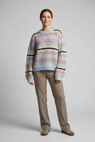 Sweter dzianinowy w paski