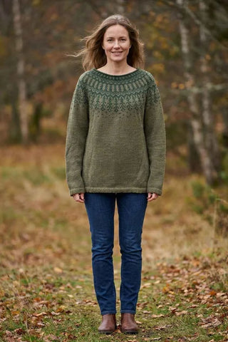 Sweter damski - Zielony