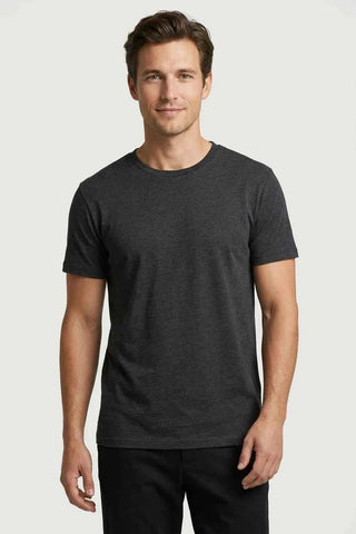 T-shirt męski bawełniany klasyczny - Szary