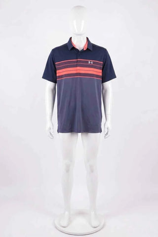 Koszulka polo Under Armour paski – Granatowy