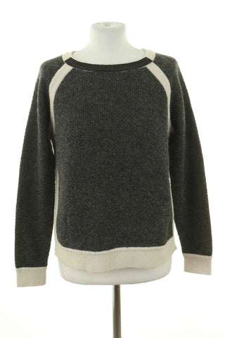 Sweter szary 50% wełna