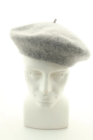 Beret szary 100% wełna