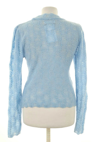 Sweter niebieski 13% wełna