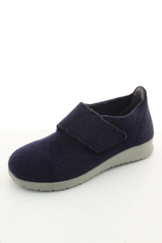 Buty granatowe filcowe