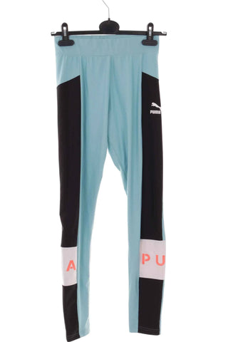 Sportowe legginsy damskie Puma niebiesko-czarne