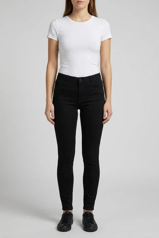 Czarne damskie spodnie rurki JDY skinny fit
