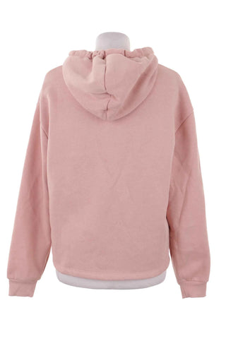 Bluza z kapturem krótka bawełniana - Różowa
