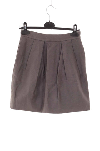 Spódnica mini plisowana - Brązowa