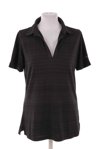 Koszulka polo w prążki Backtee - Szara