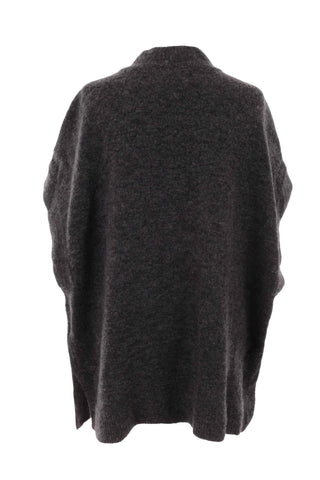 Sweter półgolf damski luźny Szary  30% wełna