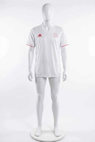 Koszulka męska w prążki Adidas - Biała