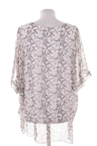 Lekka Damska Tunika Oversize w Geometryczny Wzór