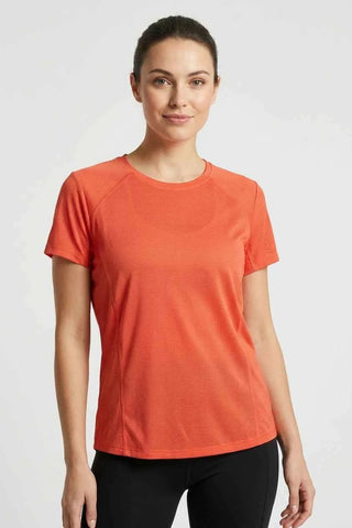 T-shirt sportowy oddychający - Pomarańczowy