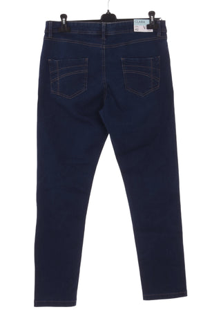 Damskie jeansy slim fit VRS model Clara, granatowe, r. 42