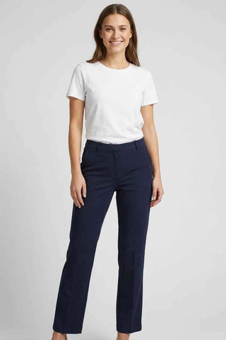 Spodnie materiałowe eleganckie Vero Moda - Granatowe