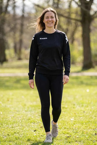 Bluza damska sportowa Kappa - Czarna