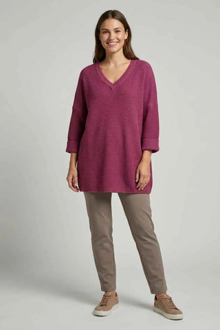 Sweter oversize  - Fioletowy