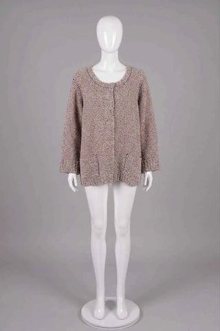 Sweter damski  dzianinowy wielokolorowy