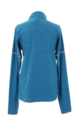 Bluza sportowa damska z zamkiem 1/2 - Niebieska
