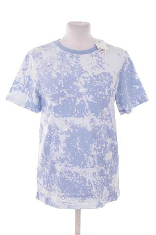 T-shirt bawełniany wzór tie-dye - Niebieski