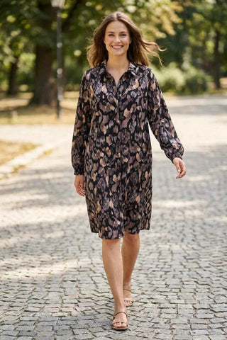 Sukienka koszulowa Wzorzysta