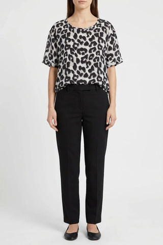 Damski Top Oversize we Wzor Panterki