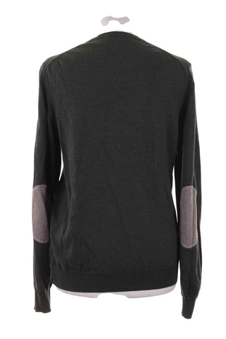 Sweter damski klasyczny gładki - Zielony  100% wełna