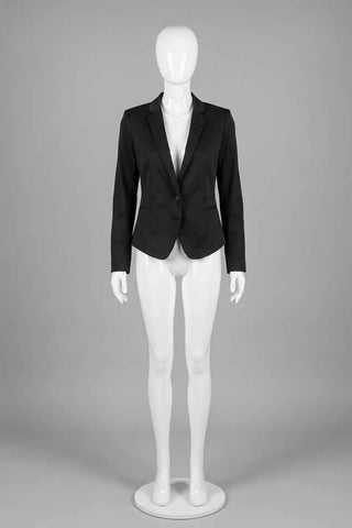 Marynarka damska elegancka slim fit - Czarna