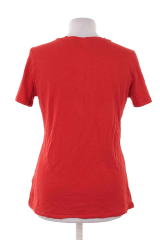 T-shirt bawełniany BOSS - Czerwony