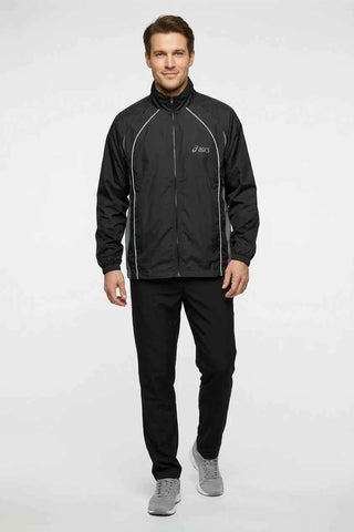 Wiatrówka męska Asics z paskami - Czarna