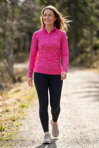 Koszulka sportowa longsleeve Kari Traa - Różowa