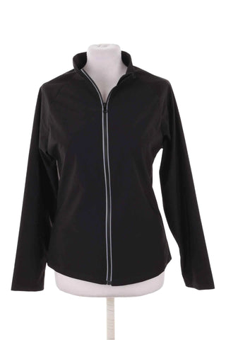 Bluza sportowa rozpinana ze stójką - Czarna
